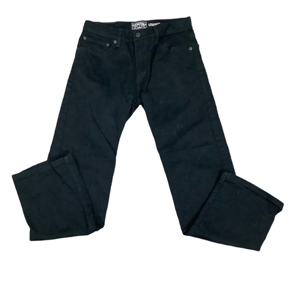 Youth Levi’s 16 Regular XL 28 x 28 Denim Relaxed Straight Jeans Black - Picture 2 of 11